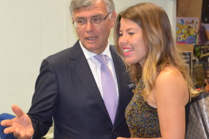 Con Alessandra Clemente (2015)